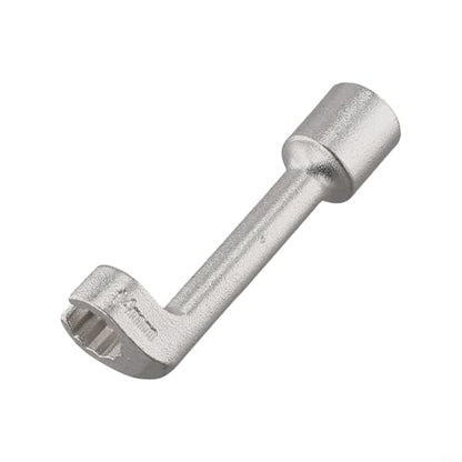 Diesel Fuel Line Socket Set 1/2 Drive Flare Nut Wrench for Automotive Tube Pipe Repair, Open End Ring Sizes 12 14 16 17 18 19mm, Metal Hand Tool(14mm) - color: 14mm