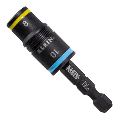 Klein Tools 32931M 2-in-1 Metric Impact Socket Set, 1 Flip Socket with 2 Metric Hex Sizes, 8mm and 10mm, Impact Rated 2-Inch Shaft - style: 2-in-1