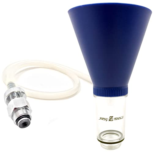 Automotive Oil Funnel + Oil Filter Drain Hose | Compatible with Toyota, Lexus, Scion Vehicles | No-Spill Tool Screws Directly into Filler Neck | Fast & Easy Oil Fill & Drain with No Mess