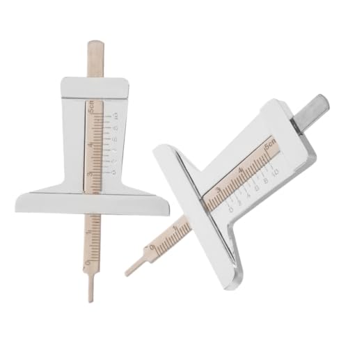 2pcs Tire Tread Depth Gauge Tool for Car Stainless Steel Precise Measurement Tire Depth Gauge User-Friendly Design and Replacement