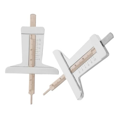 2pcs Tire Tread Depth Gauge Tool for Car Stainless Steel Precise Measurement Tire Depth Gauge User-Friendly Design and Replacement