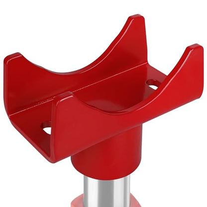 Bottle Jack Adapters, Axle Saddle for 2", 3", 4" Round & 2" Square Tube, Bottle Jack Extension for RV Trailer, Within 1.5" Lifting Platform, Garage, Farm & Ranch (Red) - color: Red