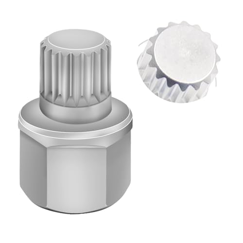 ABC5/16PT Wheel Locking Nut Key Compatible with VW, Audi | Wheel Lock Nut Socket Adapter, Anti-Theft Screw Remover, Hand Repair Tool, Tyre Fitting, garage - color: ABC5/16PT