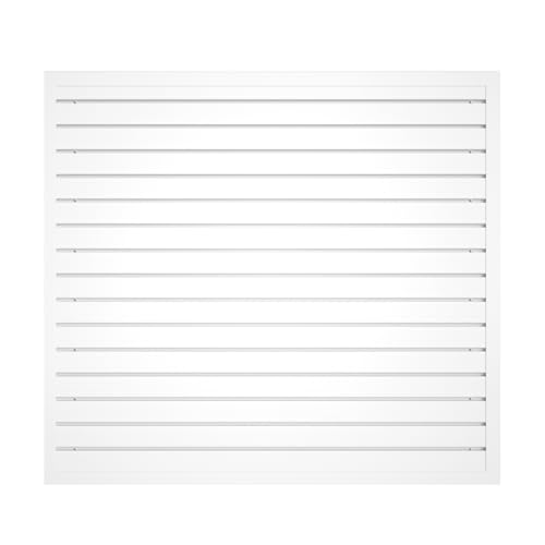 NeatiEase Slatwall Panel Wall Storage Systems, 4 x 4ft Slat Wall Paneling Garage Wall Organizer, Heavy Duty Wall Mounted PVC Wall Rack (White) - color: White, size: 4x4ft
