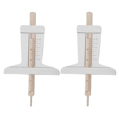 2pcs Tire Depth Gauge Tool for Accurate Tire Tread Measurement Stainless Steel Material Markings Portable Design and Replacement by Professional Mechanics and Car Enthusiasts