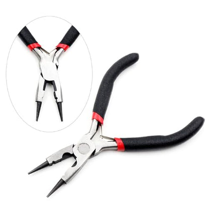 2 Pack Round Nose Pliers Jewelry Making Tools,Round-Nose Pliers for Bending and Looping Wires - style: Jewelry Nose