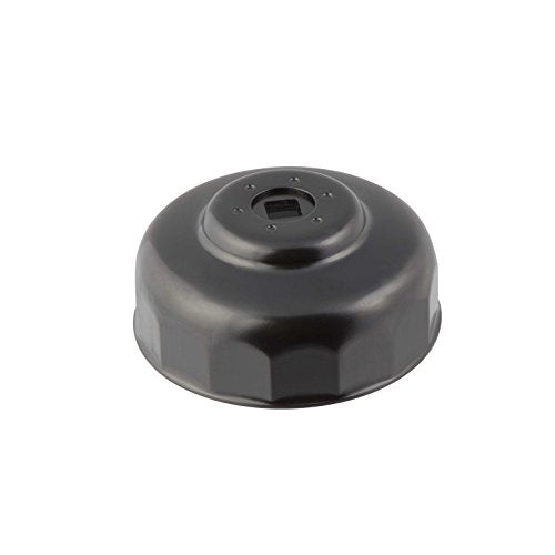 Steelman Low Profile Oil Filter Cap Wrench Socket 88mm x 15 Flute, 3/8-inch Drive, for Hyundai Screw-In Filters, Heavy Duty Chrome Vanadium Steel - size: 88 Millimeter x 15 Flute