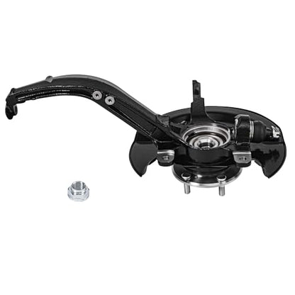 Detroit Axle - 2.4L Front 4pc Steering Knuckles Kit for 03-07 Honda Accord, 2 Steering Knuckles & Wheel Bearing Hubs 2 Outer Tie Rod Ends 2003 2004 2005 2006 2007 Replacement - size: 4SU50427/Kit