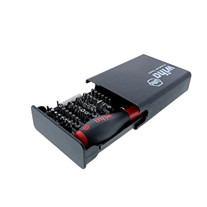 Wiha 71990 Security Bit Set, 39 Piece | Tamper Resistant Torx, Hex, Spanner and Tri-Wing, Storage Case