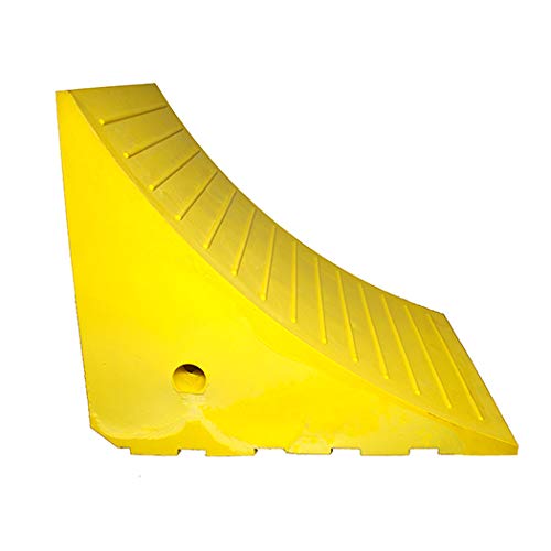 ESCO Pro Series Wheel Chock for Haul Trucks, Construction Equipment, Large Cranes and Trailers, Safety Yellow - size: 120 Ton Load Capacity