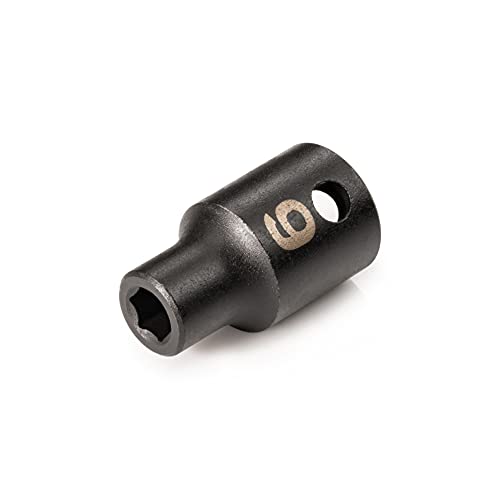 TEKTON 3/8 Inch Drive x 6 mm Shallow 6-Point Impact Socket | SID12106 - size: 6 mm, style: Shallow