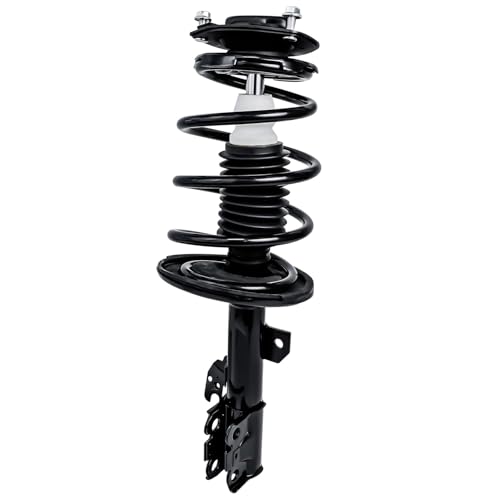 Detroit Axle - 2.4L Front Knuckles Struts Kit for 2004-2006 Toyota Camry Solara Lexus ES330, Steering Knuckles & Wheel Hub Bearings + Struts w/Coil Spring Replacement - size: 4QU48663/ Big strut kit