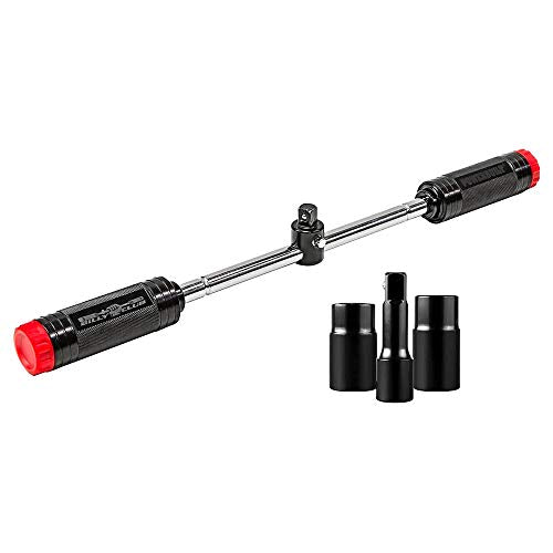 Powerbuilt Billy Club Universal Lug Wrench, Change Vehicle Tires Fast, Break Loose Lug Nuts, Emergency Car Roadside Services - 642250 Large - style: Gen2 Black