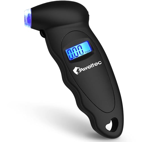 Digital Tire Pressure Gauge,Accurate Cars Air Gauge 150 PSI,Black | 0-150PSI Calibrated,Accurate in 0.1 Increments,4 Measurement Units,Backlight LCD&Nozzle Light,for Everyday Vehicles - color: Black(1PK), size: 1 Pack