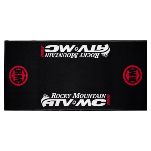 Rocky Mountain ATV/MC Motorcycle Mat 2 Pack – 86” x 40” Garage Floor Mats with Absorbent Top & Waterproof Backing – Protects Floors from Oil, Fuel & Coolant Spills