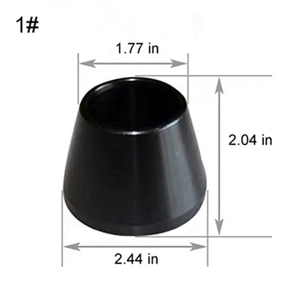 Wheel Balancer Cone, 4pcs Tire Balancing Machine Cones Set #45 Carbon Steel Wheel Balancer Standard Taper Cones Kit for 36MM Shaft, Cone Size 1.77-5.39 Inches - size: 36MM