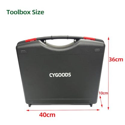CYGOODS M16 Big Size Slide Puller Gold Lifter Toools Kit,Auto Dent Puller Kit,Car Bodywork Door Dings Remover,Paintless Large & Small Ding Hail Dent Removal Tools with Toolbox (XBLG100)