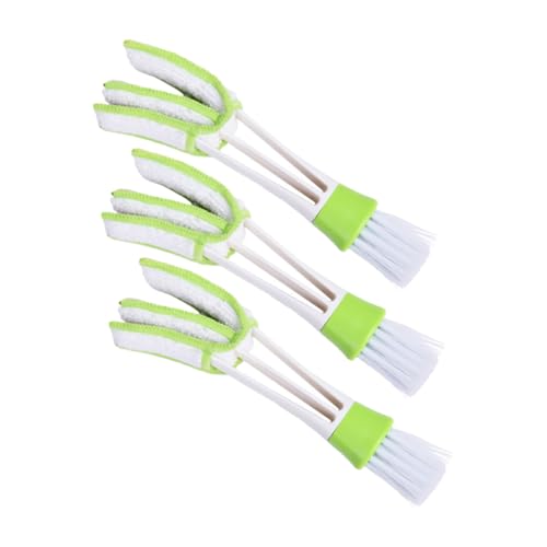 NUOBESTY 3pcs Car Air Vent Cleaning Brush Set, Interior Crevice Duster for Dashboard and Ac Outlet, Soft Bristle Car Dusting Tools for Auto Detailing and Vent Maintenance