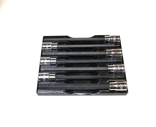 Magnetic Long Hex Socket Organizer – Fits Most Metric Long Hex Socket Sets – Durable PETG Construction – Compatible with Harbor Freight and Matco Tools Sets