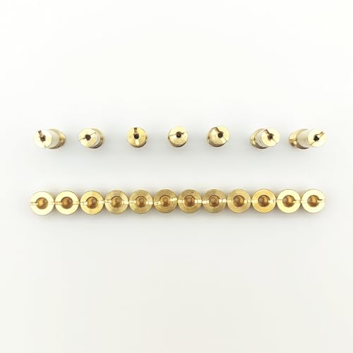Carburetor Main Jets Intermediate Jets Kit Compatible with Aftermarket S&S Super B E G Carbs (Metric M8×1.0) - NOT for OEM S&S, 12 Main Jets, 7 Intermediate Jets, 19 Pcs