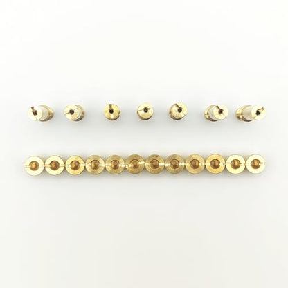 Carburetor Main Jets Intermediate Jets Kit Compatible with Aftermarket S&S Super B E G Carbs (Metric M8×1.0) - NOT for OEM S&S, 12 Main Jets, 7 Intermediate Jets, 19 Pcs