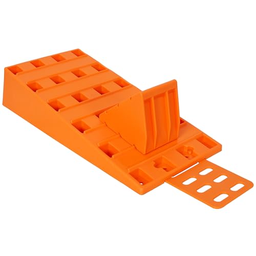 5T Caravan Levelling Ramps, Heavy Duty RV Leveling Ramps Set with 2 Wheel Chocks, Camper Trailer Levelers for Motorhome, Travel Trailer, Camper, with Portable Carry Bag
