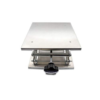 LabZhang 6" x 6" Stainless Steel Lab Jack Scissor Stand Platform Table | Lab Lift Stand Scientific Scissor Lifting Jack Platform,Expandable Lift Height Range 74mm-275mm Maximum Support Weight 25kg - size: 6x6