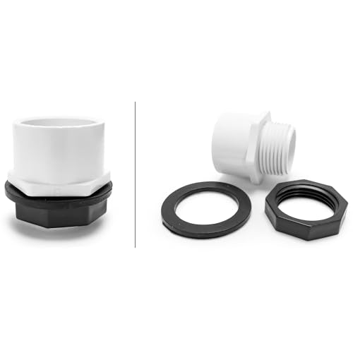 Camco 22 Inch Plastic Electric Water Heater Drain Pan for Leaks and Water Overflow, Utility Drip Tray with Pre-Cut Side Opening and PVC Spout Fitting - size: 22" ID, style: PVC Fitting