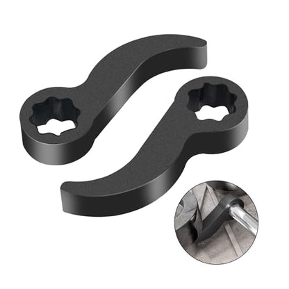 2Pcs Pry Bar Wrench Adapter & Ratchet Pry Bar Attachment for 1/2" 8pt Square Profile, Crowbar Adapter Head, Tight Space Half Shaft Removal Car Repair Tools