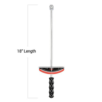 Tooluxe 03703L Dual Drive Beam Style Torque Wrench,3/8” & ½” Drives | 17” Length, 0-150 Ft-Lbs | SAE, Premium Steel Alloy (Pack of 12) - size: (Pack of 12)