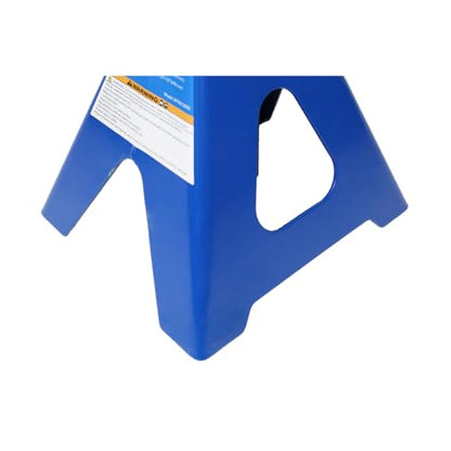 Mountain 512005 12 Ton Automotive Jack Stands for Garages, Repair Shops, and DIY, 24,000 lbs. Capacity, Heavy Duty Steel Frame, Adjustable Height 17.6"- 27.5", Wide Base, Black/Blue, Pair