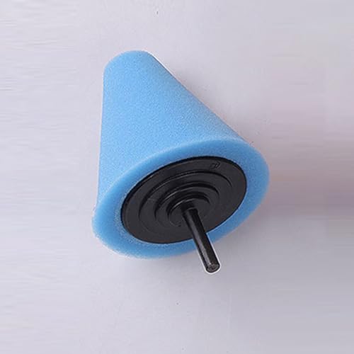 STOBAZA Car Burnishing Pad Set Cone Shaped 3-Piece Sponge Polishing Wheel for Automotive Wheel Hub Cleaning for Car Detailing and Buffing