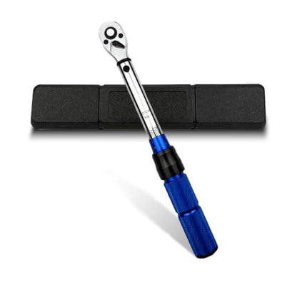 TYD 1/4 Inch Mini Click Torque Wrench, 5–25 Nm ±4% High Accuracy | 72-Tooth Reversible Ratchet, Click Torque Spanner for Bicycle, Motorcycle Fairing & Automotive Interior Precision Fastening