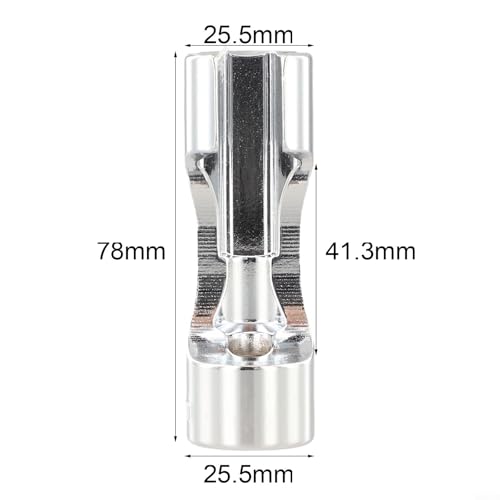 Diesel Injector Line Socket Set, Line Removal Tool 3/8 Drive, Chrome Vanadium Steel Open End Wrench for Auto Oxygen Sensor, 10-19mm(17mm) - color: 17mm