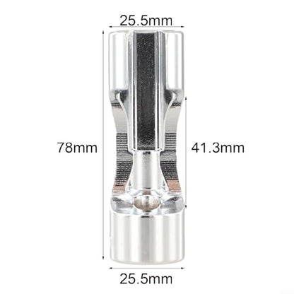 Diesel Injector Line Socket Set, Line Removal Tool 3/8 Drive, Chrome Vanadium Steel Open End Wrench for Auto Oxygen Sensor, 10-19mm(17mm) - color: 17mm