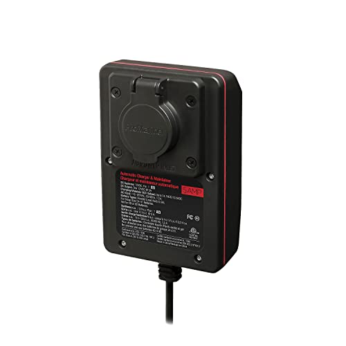 ProMariner 24105 ProTechOne Digital Series 5 Amp Fully Automatic On-board Battery Charger and Maintainer with Integrated AC Inlet - style: 5 Amp + Integrated AC Inlet