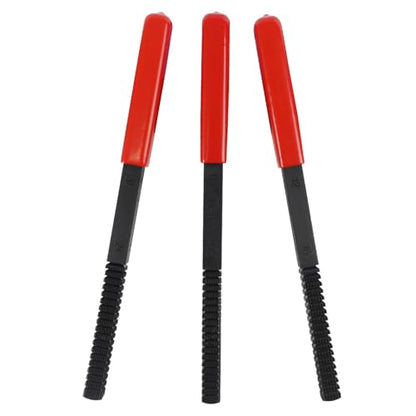 3Pcs Thread File Set, Thread Restoring Chaser Files Metric and SAE | Thread Restorer File Set High Carbon Steel Thread Repair Tool for Thread Repair File Set, Thread Cleaner Tool - size: 3pcs Thread File