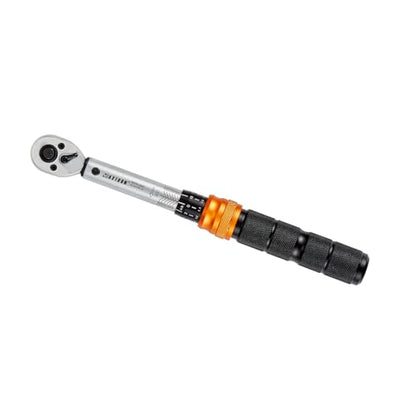 1/4 Inch Drive Click Torque Wrench, 20-240 in-lb (2.3-27 Nm) Micro-Adjustable Dual Scales, 72-Tooth Reversible Ratchet, ±2% Accuracy, Storage Case - size: 1/4" Drive
