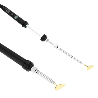 QWORK Plastic Welding Kit for Surface Repair - 80W, 110V, Adjustable Temperature 200-480℃ with Complete Accessories Set, Welder Tool