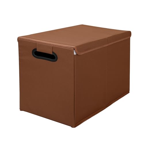 AOKJOY Car Trunk Organizer with Lid, LL, Brown, 600D Oxford Cloth, Collapsible, for Automobiles, 26x13x16 Inches, 83 Liters - color: brown
