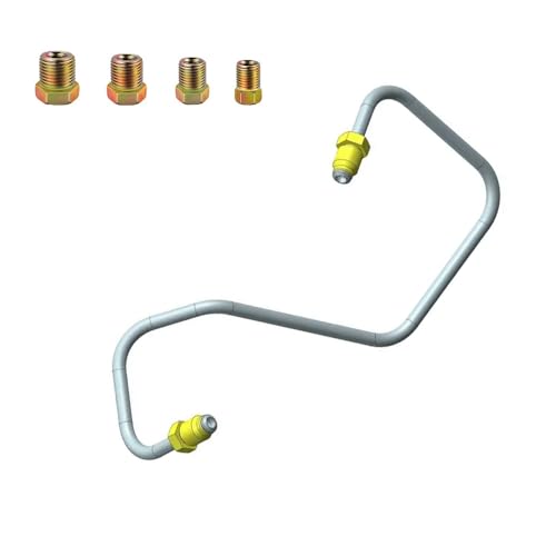 32.8Ft 3/16" Copper Coated Brake Line Kit With 28Pcs Fittings and 6 Threads Unions Flaring Tool Kit for Double & Single Flares
