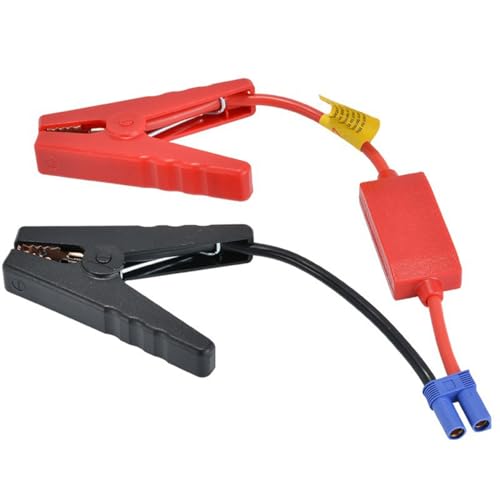 EC5 Jump Starter Cable with Battery Clamps for 12V Emergency Portable 10AWG Car Jump Start Battery Booster Cable Replacement Alligator Clips-Booster Jumper Cables -Car Jump Starter Battery Clips - color: EC5-Anti reverse charging