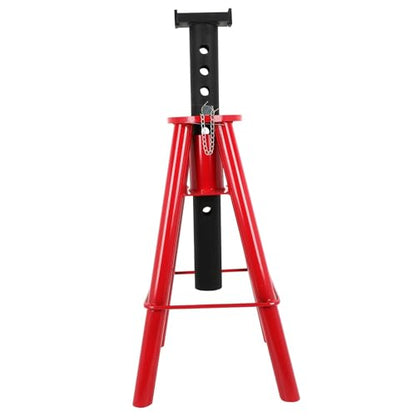 10 Ton (20,000 lbs) Capacity Pin Type Jack Stand for Car Truck Lift - Red, Medium