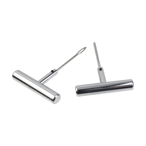 Modengzhe Heavy Duty Tire Repair Kit Wheel Tyre T Handle Puncture Tool Needle Replacement Tire Plug Repair Tool for Automobiles Motorcycles or Bicycles - size: 1 SETS