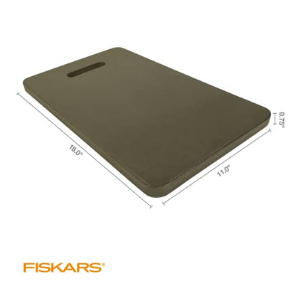 Fiskars Garden Kneeling Pad,11" x 18" Lightweight and Thick EVA Foam Knee Cushion with Handle for Gardening,Cleaning,or Construction - Moisture and Rip Resistant,Gardening Supplies,Green,(Pack of 12) - size: 1 Count (Pack of 12)