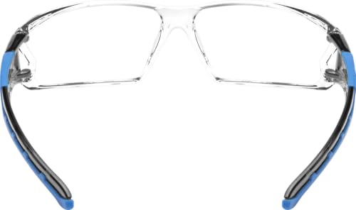 Ironwear 3085 Safety Glasses Anti-Fog ANSI Z87 Compliant with UVA and UVB Protection - color: Blue,clear