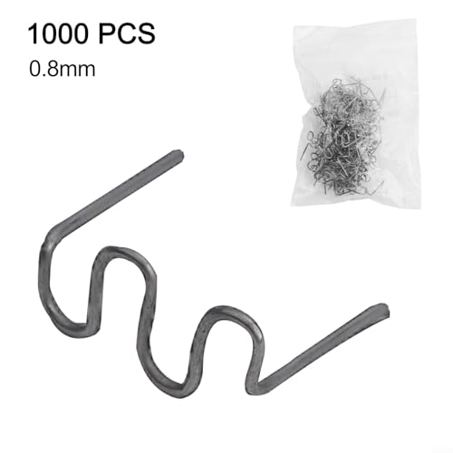1000Pcs 0.8mm Wave Plastic Welding Staples for Hot for stapler Kit Car Bumper Repair Stainless Steel