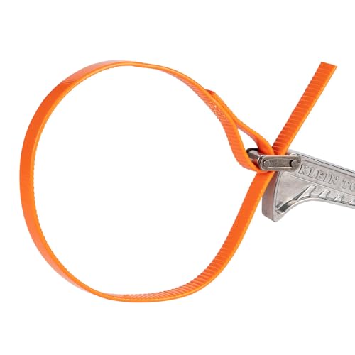 Klein Tools S6HB Strap Wrench, Adjustable Grip-It Strap Wrench Adjusts 1-1/2 to 4-Inch, 6-Inch Handle - size: 6-Inch Handle