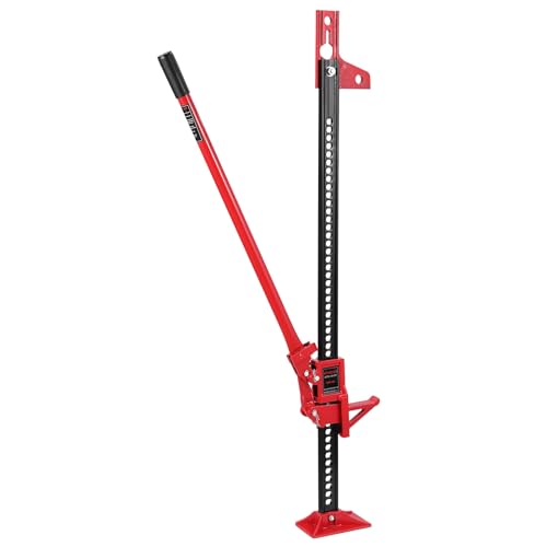 Garvee High Lift Farm Jack 48", 3.2 Ton (7000 Lb) Heavy Duty Ratcheting Off-Road Lifting Equipment with Triangular Head, Multi-Purpose Utility Bumper Lifter for Car, Truck, SUV, ATV, 4x4 & Farm Use - size: 48 Inch, style: Triangular-7000lb