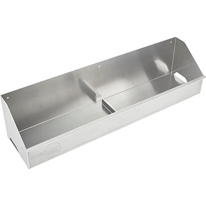 Speedway Motors Adjustable Jack Stand Storage Bin for 2- and 4-Ton Stands, Aluminum Trailer Wall Mount Organizer, Holds Two or Four Stands, 30 Inch Length